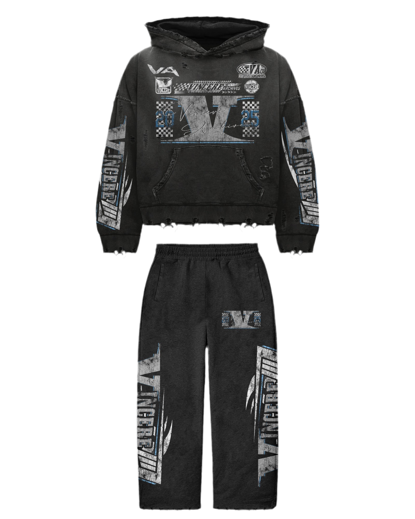 ‘Racer’ Tracksuit Black